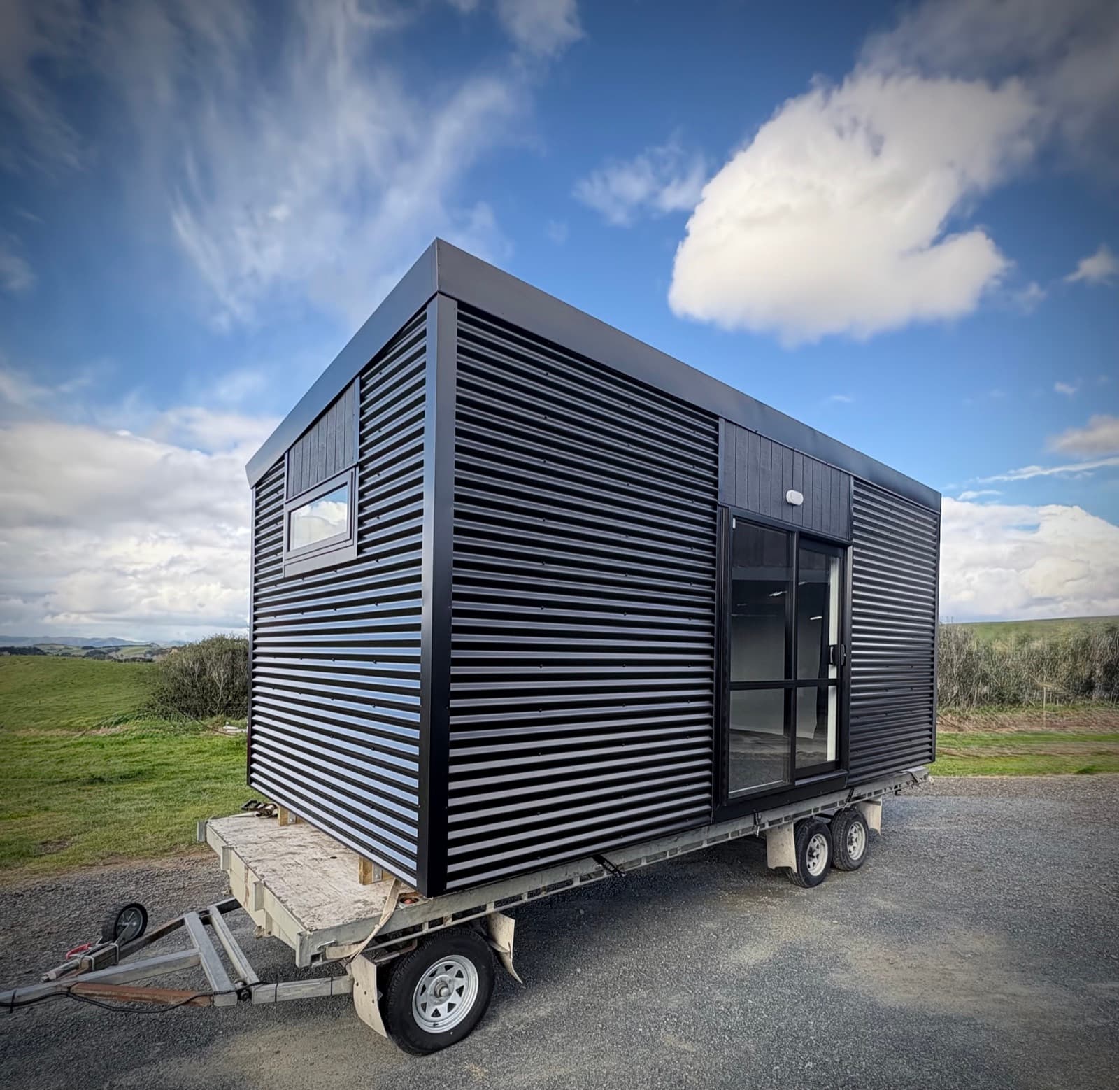 Smart Housing Solutions Coromandel build - Compact NZ-made cabin on a residential section